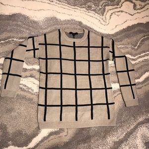 Beige and Black Sweater